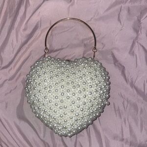 ANTONIO MELANI Pearl Heart Wristlet
